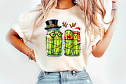 Funny Christmas Pickle Png, an Illustration by Watercolor design (Thumbnail 2 of 3)