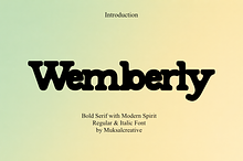 Wemberly – Bold Vintage Serif Font