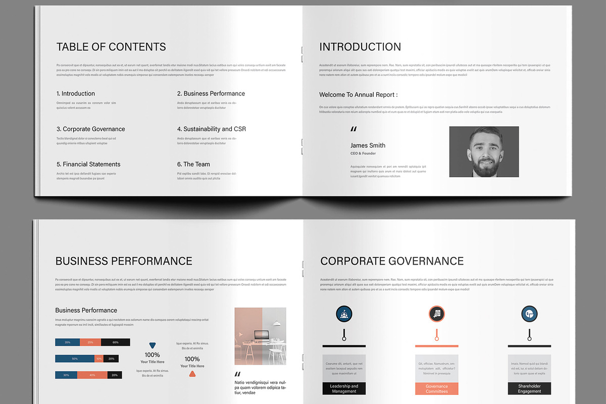 Business Annual Report, a Brochure Template by MightyDesign (Photo 3 of 9)