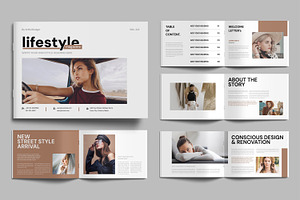 Lifestyle Photobook Magazine Design, a Magazine Template by MightyDesign