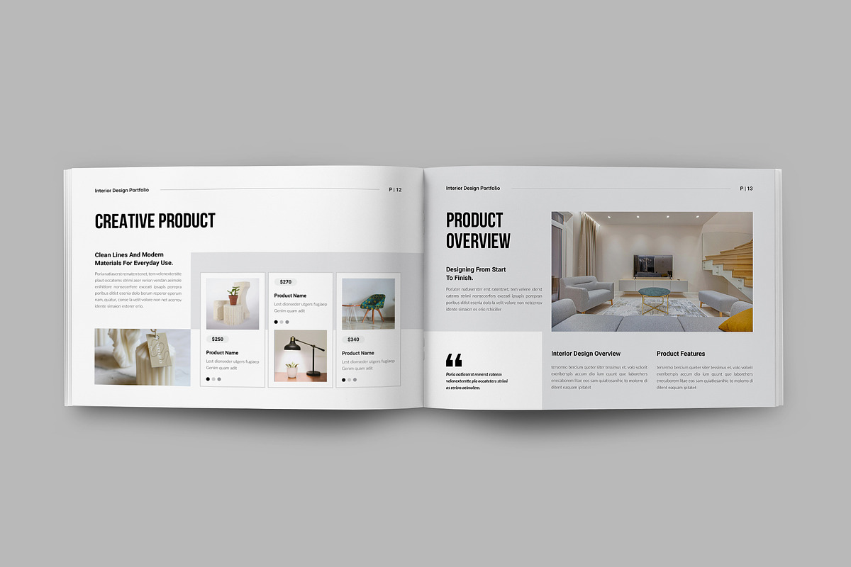 Design Portfolio Template Landscape, a Brochure Template by StyleArt (Photo 6 of 10)