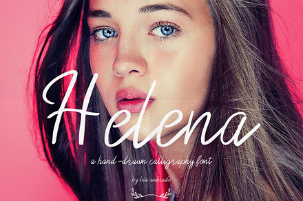 Helena a hand-drawn calligraphy font