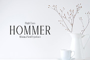 Hommer Minimal Serif Font Family, a Serif Font by Creativetacos (Thumbnail 1 of 5)