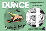 25+ DUNCE Comic Procreate Brushes, a Brush Add-On by Georg's Procreate Brushes (Thumbnail 1 of 15)