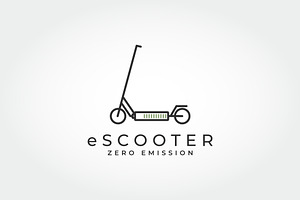 electric scooter icon illustration, a Branding & Logo Template by PrastHF