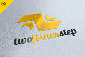 Two Fishes Logo Template