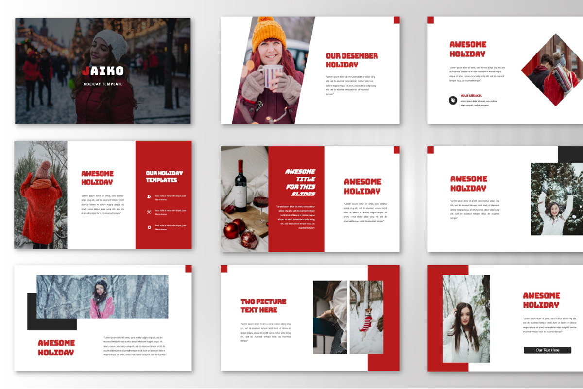 Jaiko Holiday Google Slide Template, a Presentation Template by Overcloud (Photo 2 of 4)