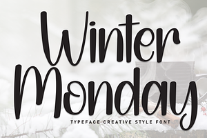 Winter Monday | Script Font
