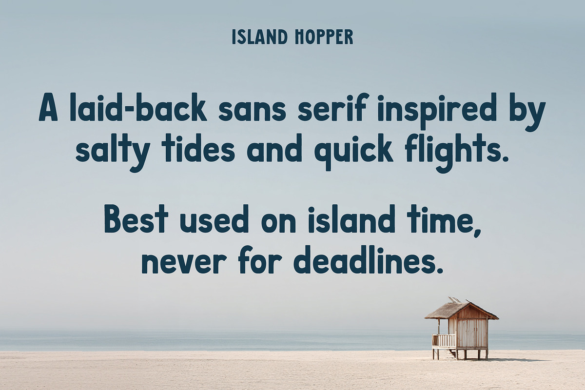 Island Hopper by Emily Ann Hill, a Handwritten Font by Emily Ann Hill Type Co. (Photo 3 of 4)
