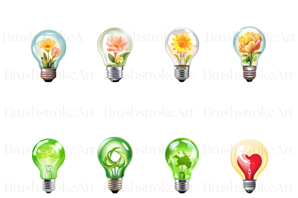 Light Bulb Clipart, Vintage Bulb PNG, an Object Illustration by BrushstrokeArtGB (Photo 2 of 9)