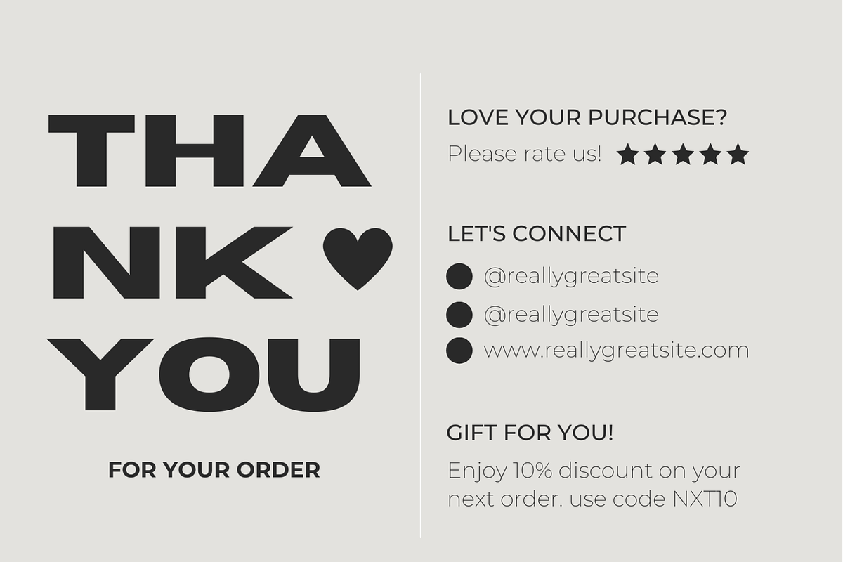 Card Template Thank You, a Graphic by Dheny Designer (Photo 3 of 10)