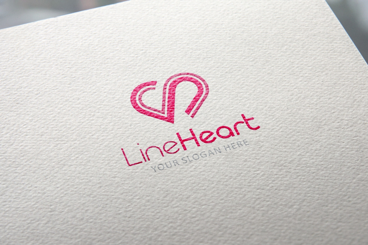 Line Heart Logo Template, a Branding & Logo Template by Kreative Graphics Shop (Photo 3 of 9)