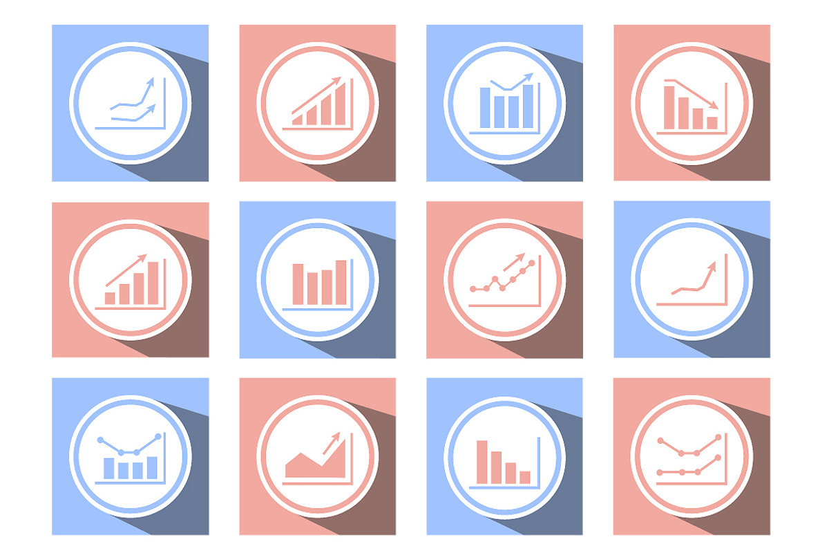 Set flat infographics icons, an Outline Icon by AlexZeL (Photo 3 of 5)