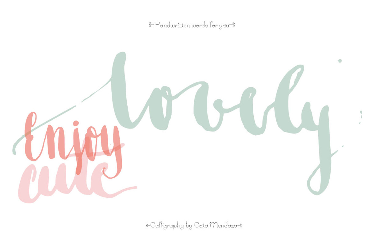 Handwritten words for you, a Texture Illustration by MendozaVergara (Photo 4 of 5)