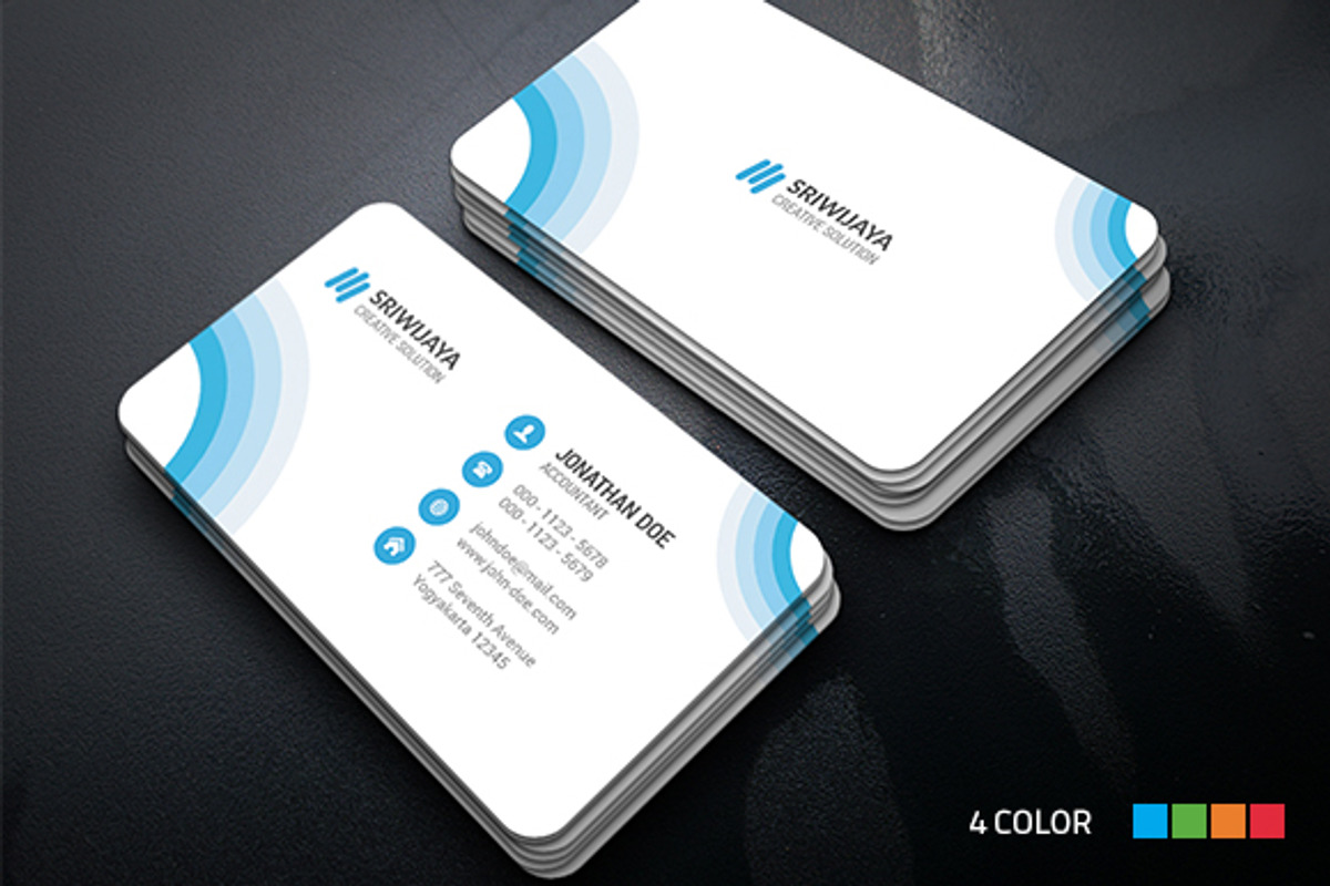 Circle Business Card, a Business Card Template by InfinityArt (Photo 1 of 4)