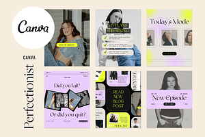 Perfectionist Social Media Templates