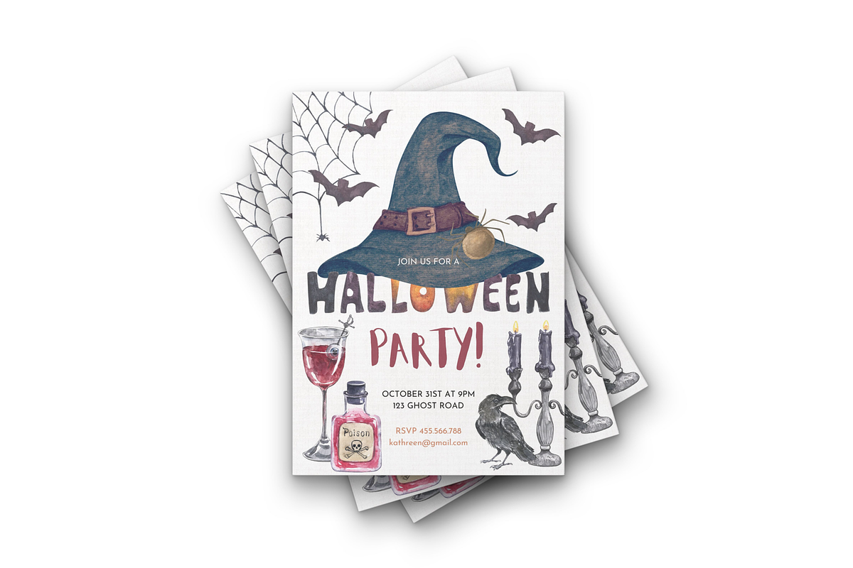 Halloween Party Invitation, an Invitation Template by ForeverPrint (Photo 3 of 6)