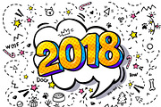 Happy New Year word bubble., an Illustration by VectorStory (Thumbnail 5 of 7)