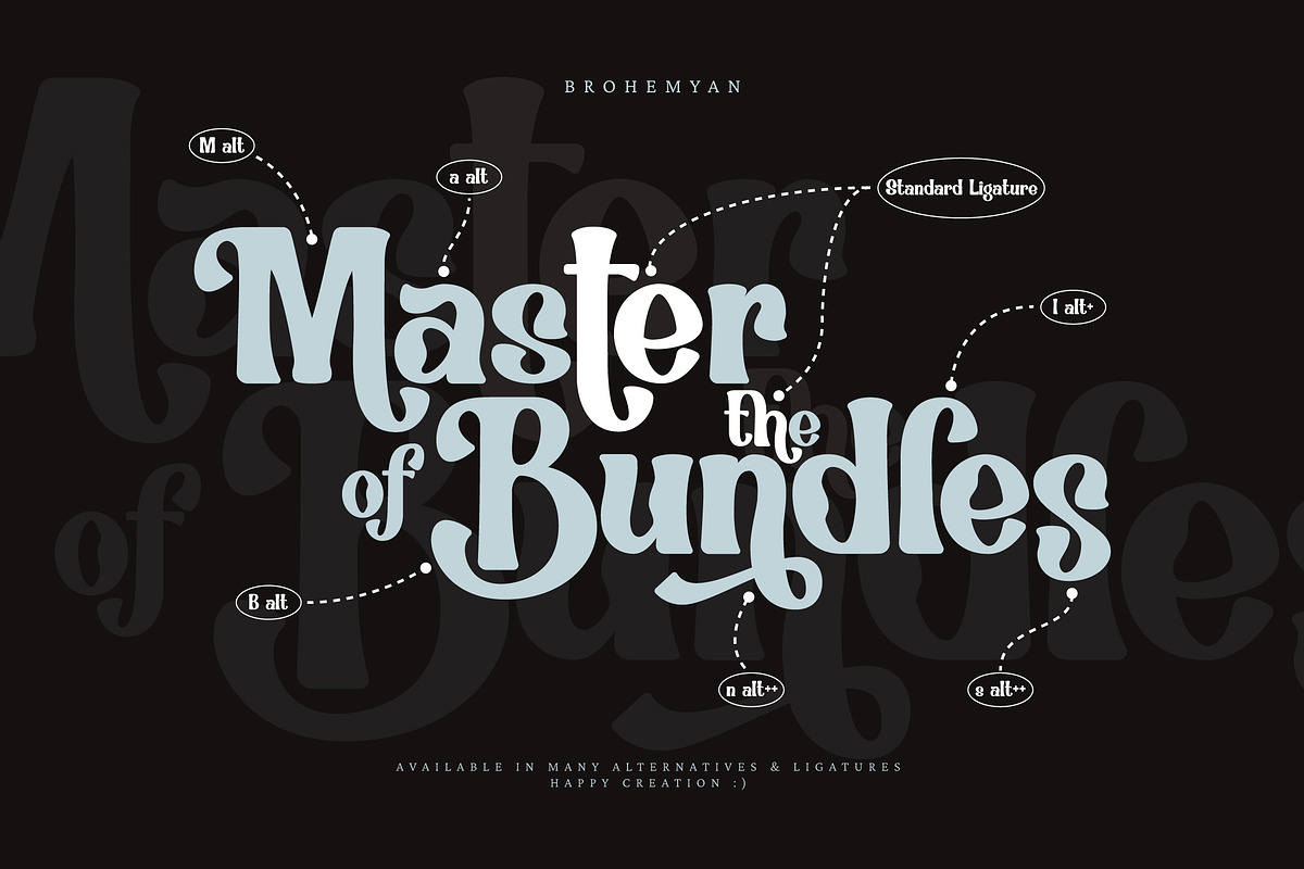 Brohemyan - Modern Vintage Serif, a Serif Font by Krakenbox Studio (Photo 9 of 16)