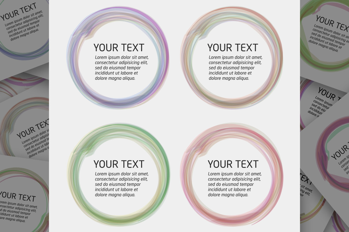Abstract Circle Color Patterns set, an Object Graphic by ToozDesign (Photo 7 of 8)