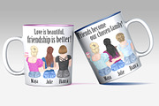 Best Friends Clipart,Girls clipart, an Illustration by chilipapers (Thumbnail 5 of 5)