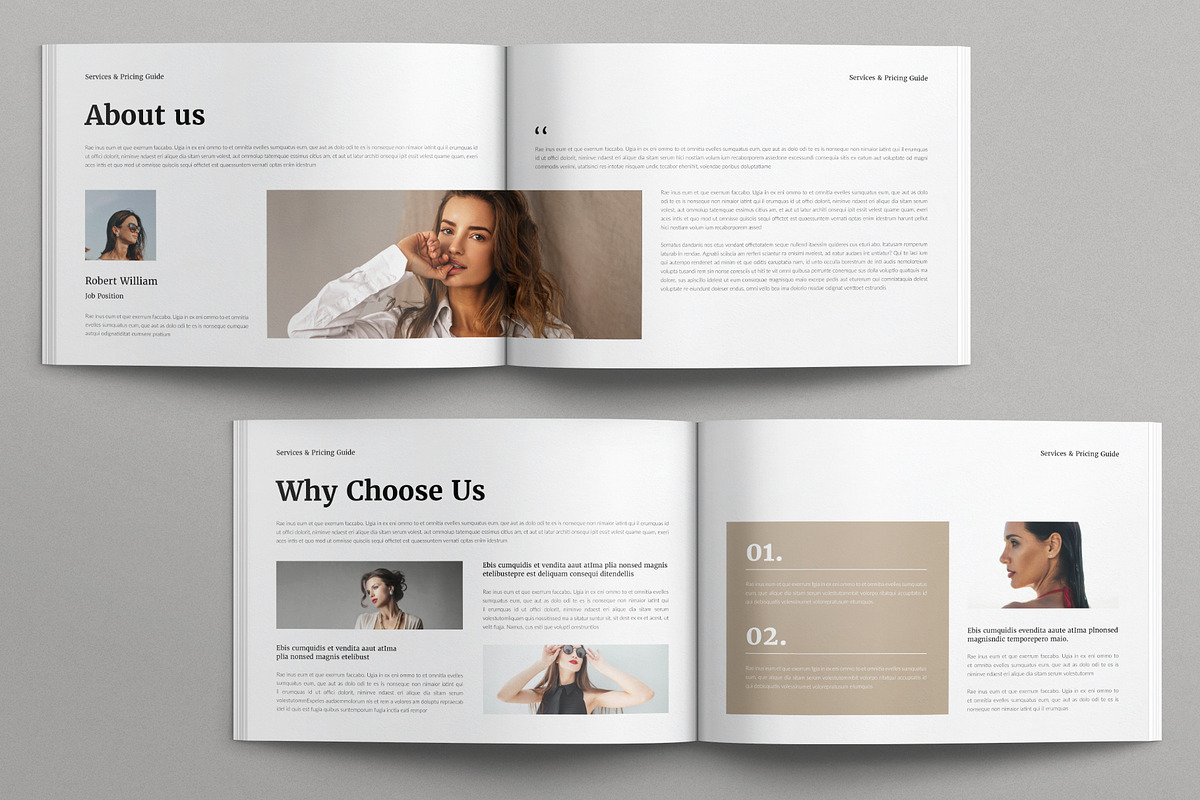 Services & Pricing Guide Landscape, a Brochure Template by E-Type (Photo 3 of 7)