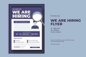 We Are Hiring flyer