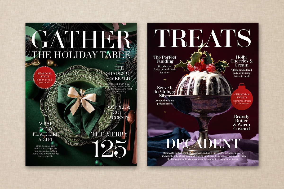 Christmas Magazine Cover Templates, a Magazine Template by BrandPacks (Photo 4 of 5)