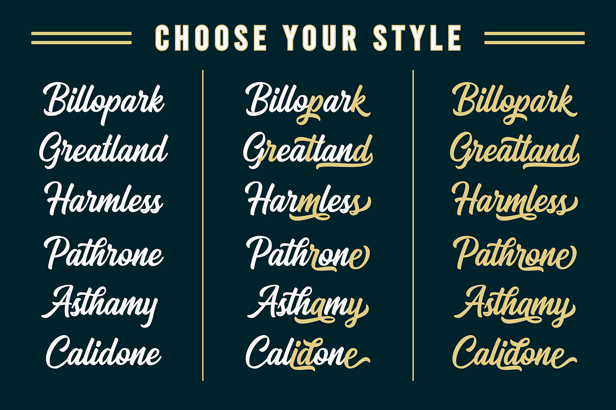Arthein - Bold Script, a Script Font by Sibelumpagi Studio (Photo 4 of 15)