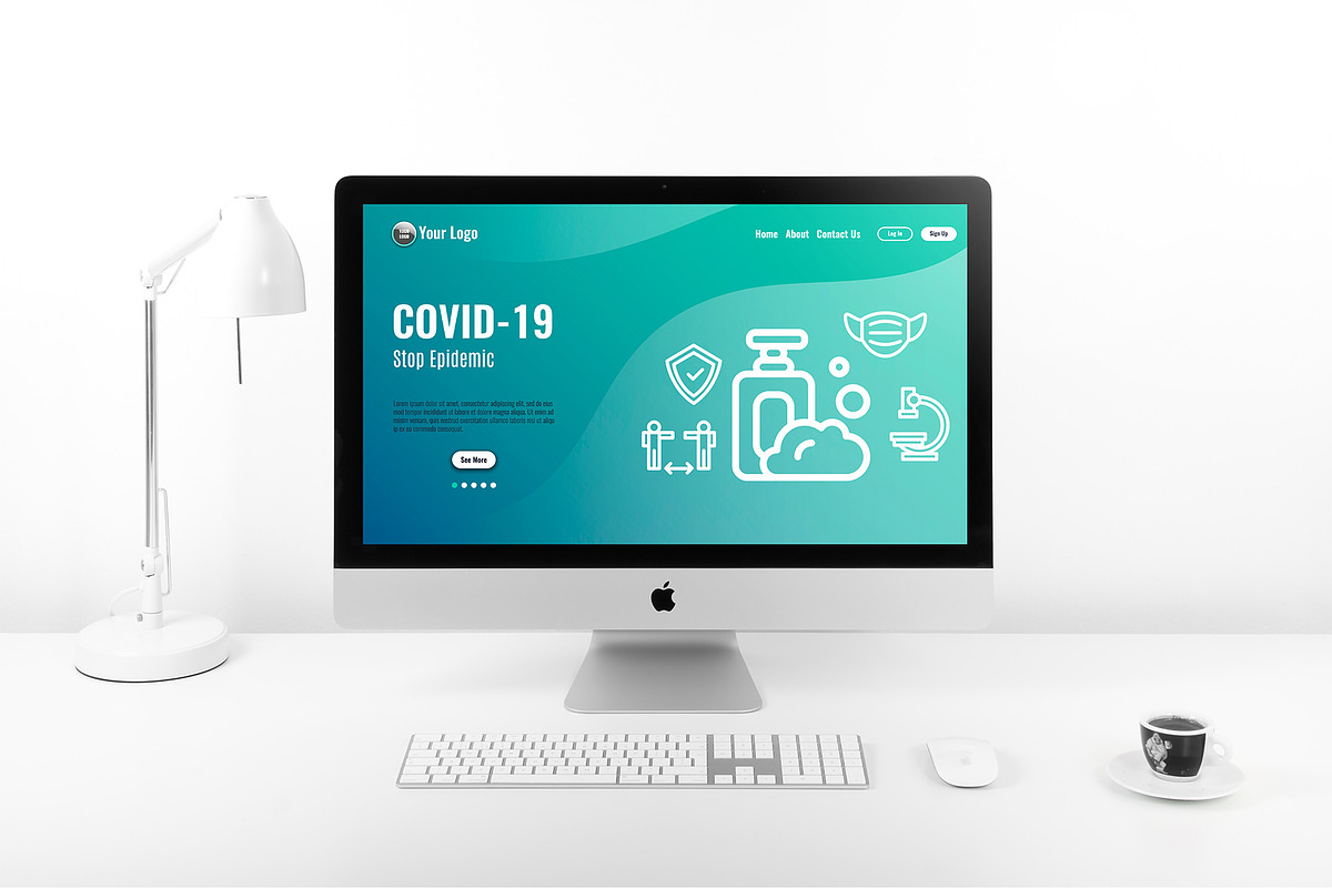 Covid-19 Icons set, an Outline Icon by helgascandinavus (Photo 3 of 3)