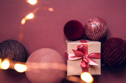 Burgundy Christmas Background