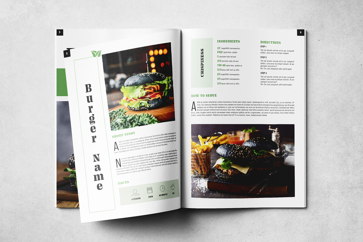 The Cookbook Layout, a Print Template by Grkic Creative (Photo 4 of 11)