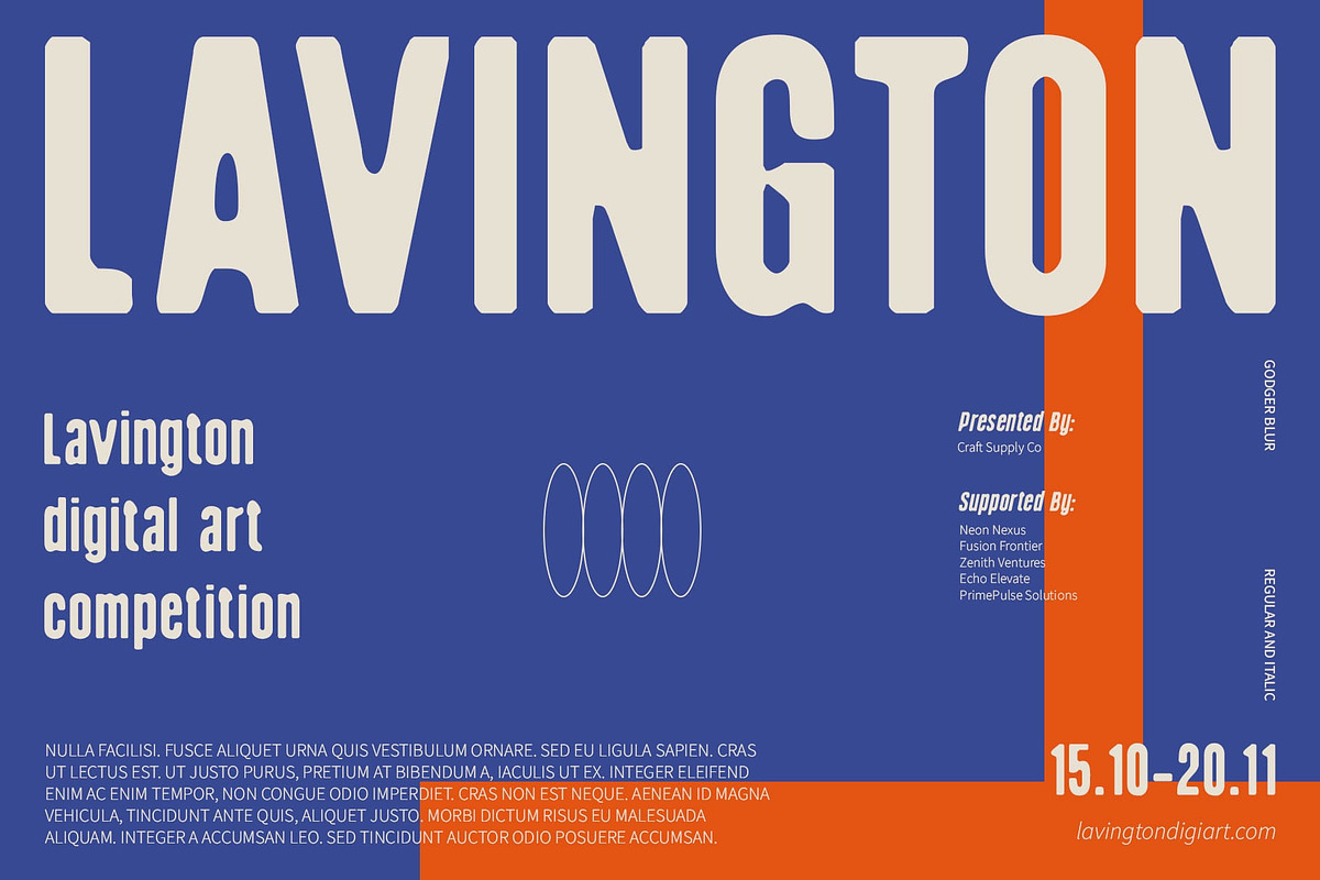 Godger Blur, a Sans Serif Font by Craft Supply Co. (Photo 2 of 7)