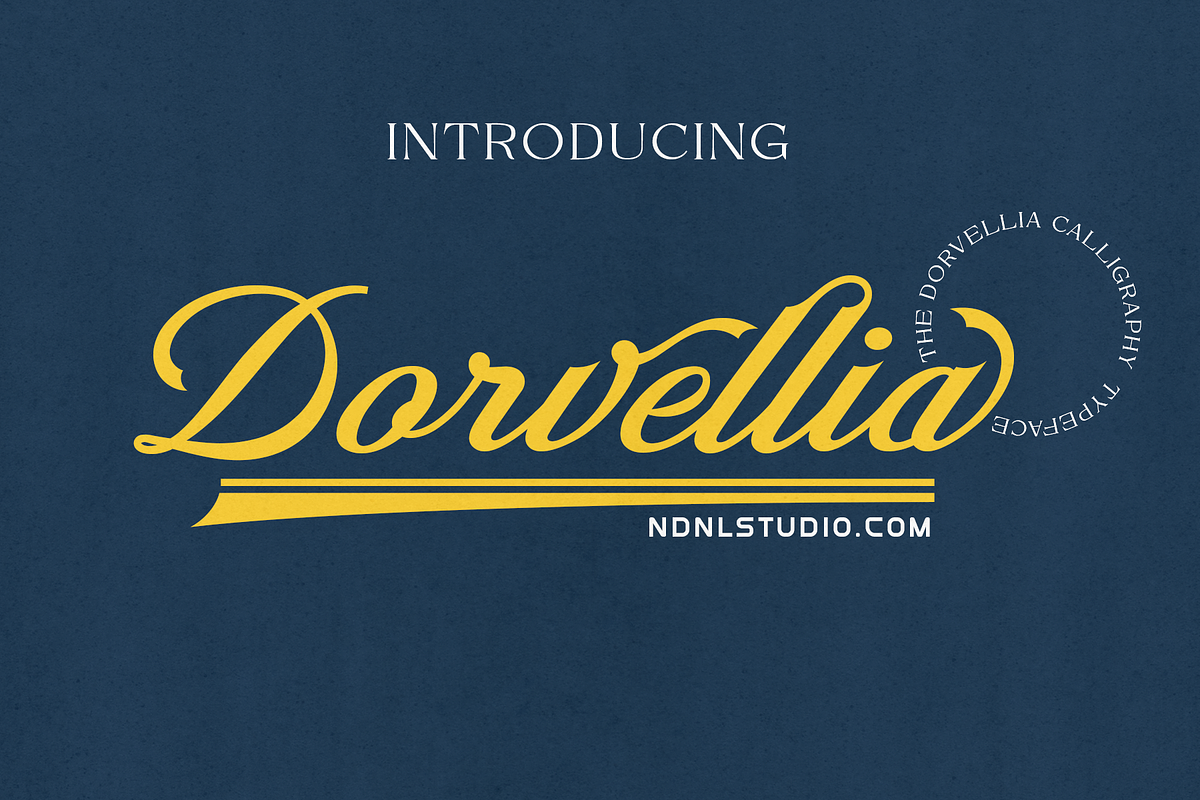 Dorvellia – Calligraphy Font, a Script Font by NDNL Studio (Photo 1 of 8)