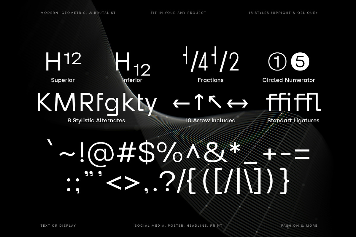 Reflow Sans | Modern & Geometric, a Sans Serif Font by Lettertype Studio (Photo 10 of 15)