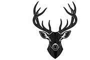 deer head wall mount silhouette, an Illustration by Amazin_art (Thumbnail 21 of 51)