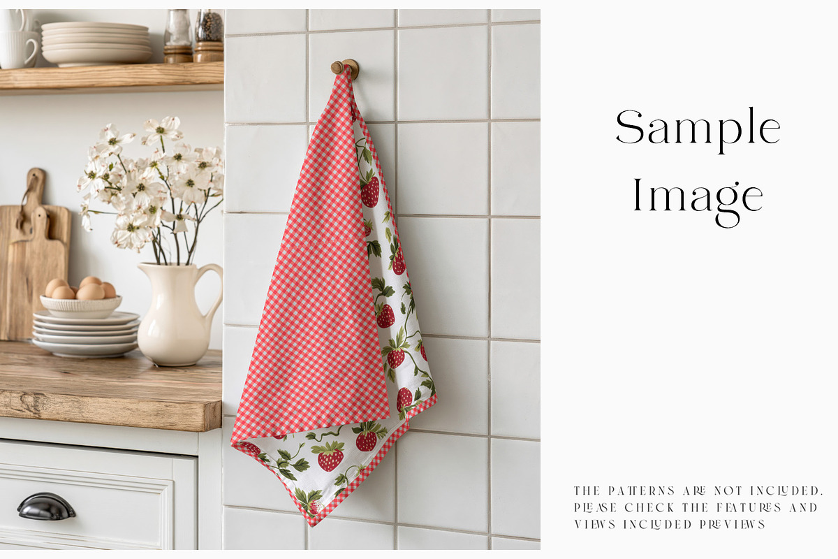 Kitchen Towel Mockups, a Household Mockup by mock-ups (Photo 4 of 13)