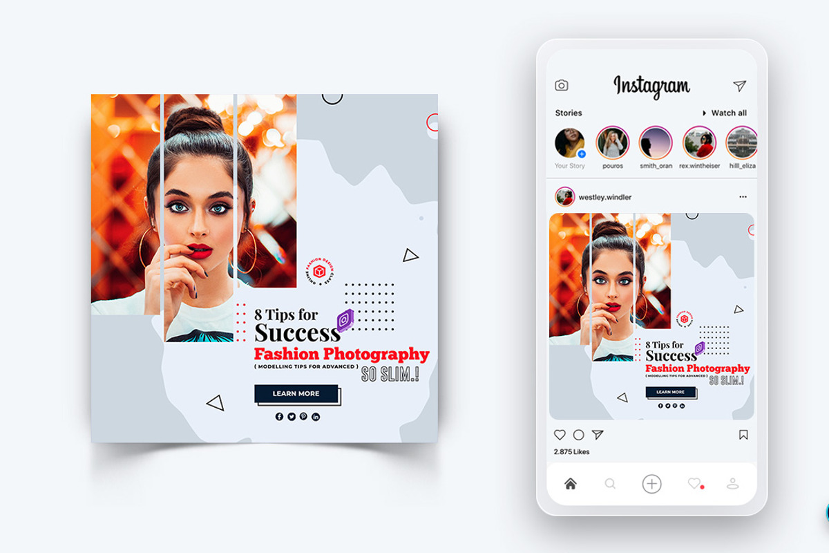 Fashion Sale Social Media Post, a Social Media Template by 3djagan