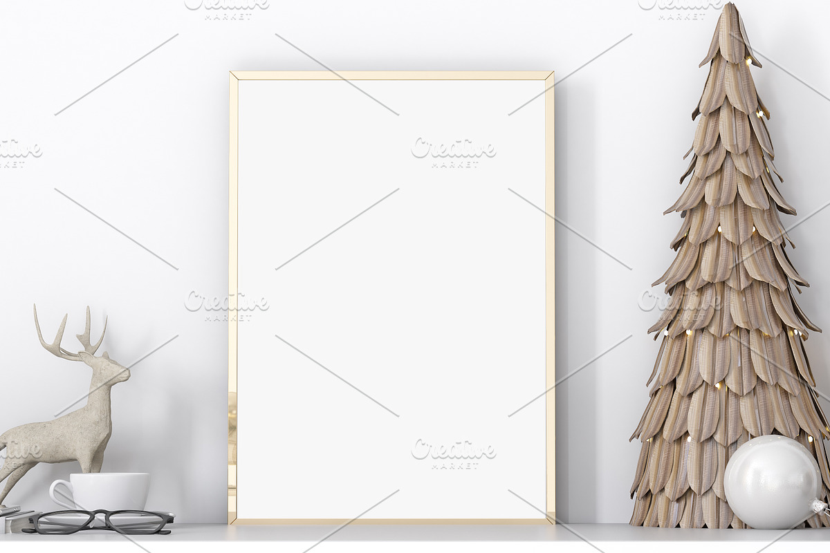 Christmas Frame Mockup Bundle -20, a Print Template by Mockup Shop (Photo 33 of 39)