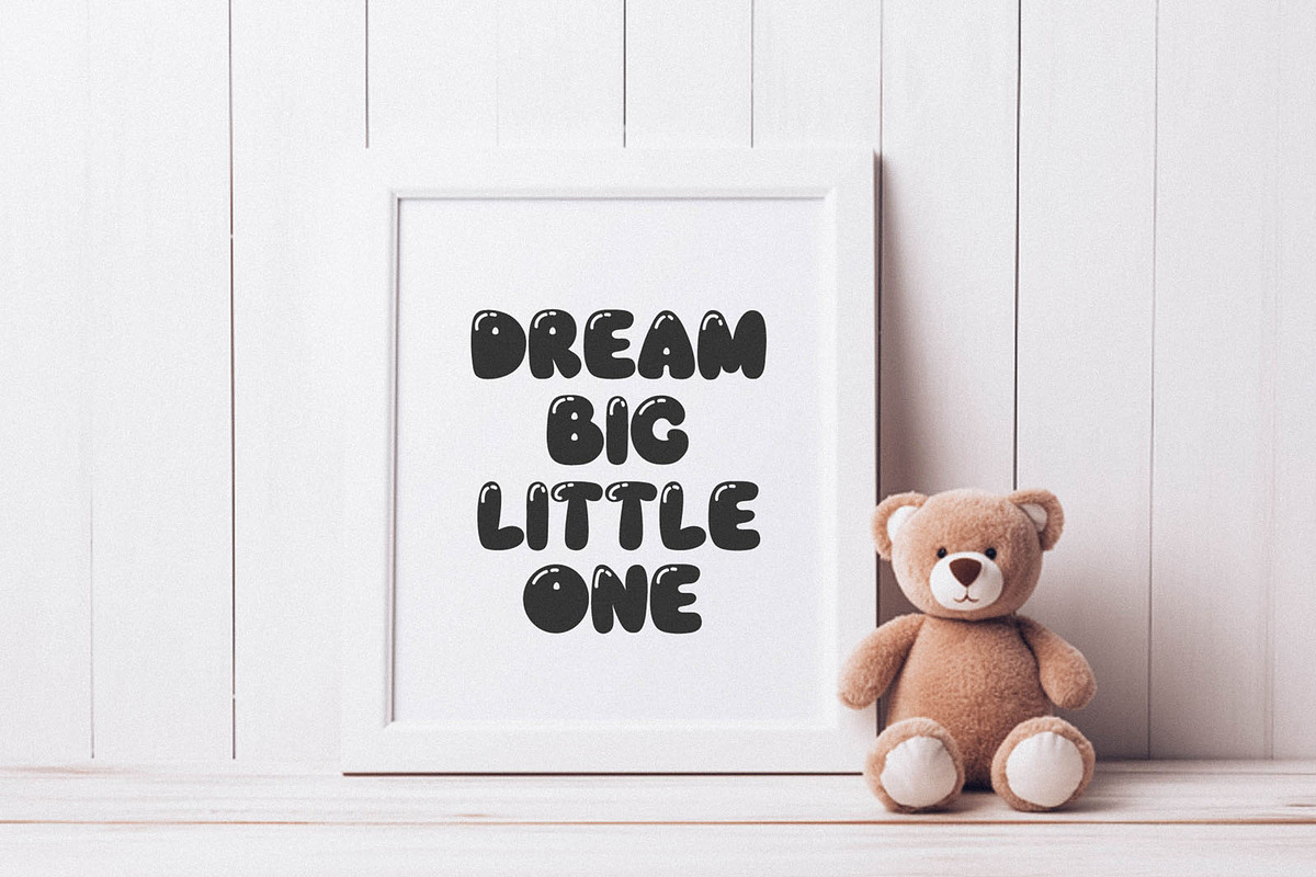 Sugar Mango Lovely Bubble Font, a Handwritten Font by BarcelonaShop (Photo 4 of 9)