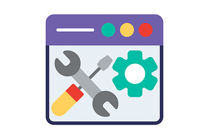 Maintenance Flat Icon, a Duotone Icon by Pexelpy