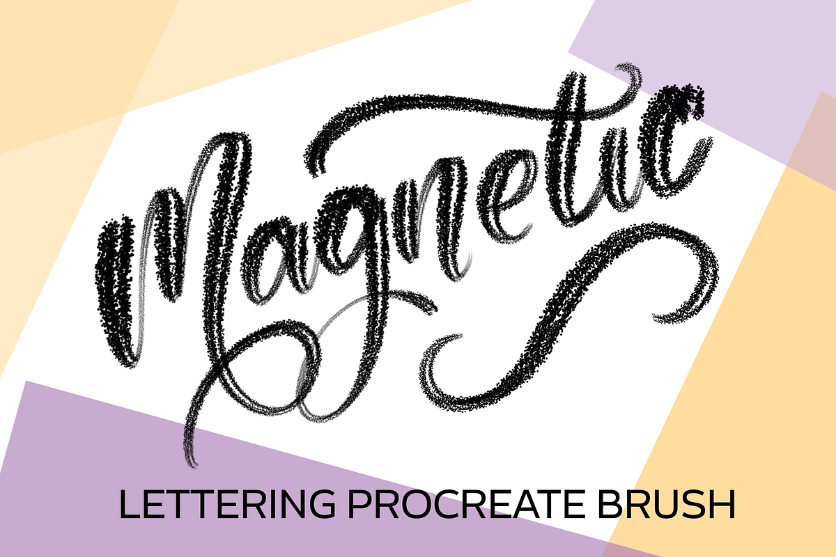 Magnetic Procreate Brush, a Brush Add-On by sarahtypes