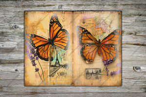 Ephemeral Wings Junk Journal Pages