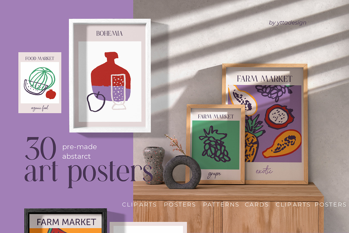 Still life creator patterns & poster, an Object Graphic by yttadesign (Photo 6 of 15)