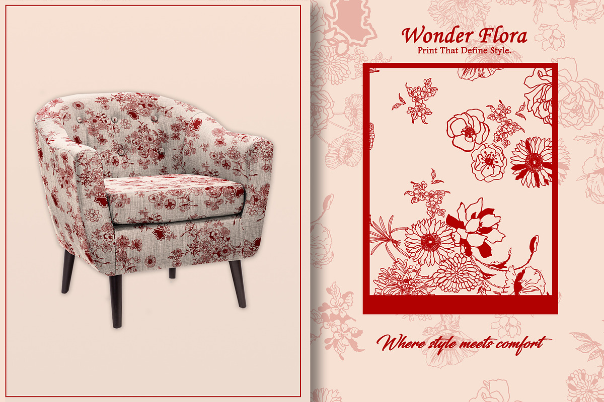 Wonder Flora Print & Pattern, a Pattern Graphic by GND ART STUDIO (Photo 4 of 8)