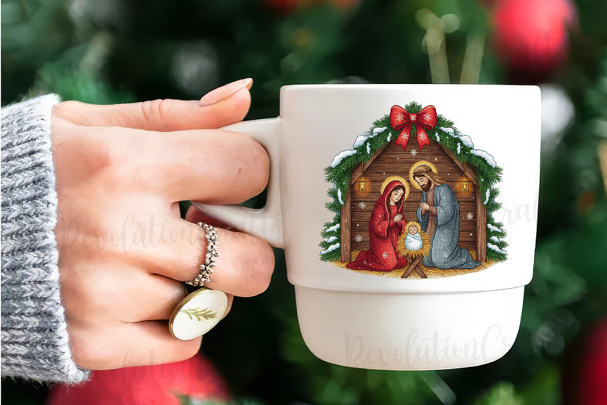 Nativity Scene Christmas, Jesus Png, an Illustration by OK Design (Photo 4 of 4)