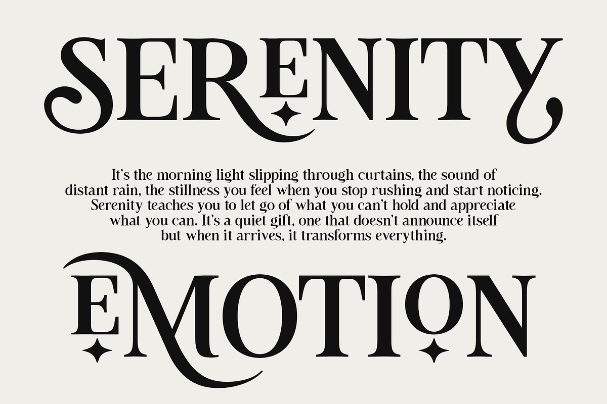 Tiramisu Sausage Rolls Serif, a Serif Font by Viswell (Photo 8 of 11)