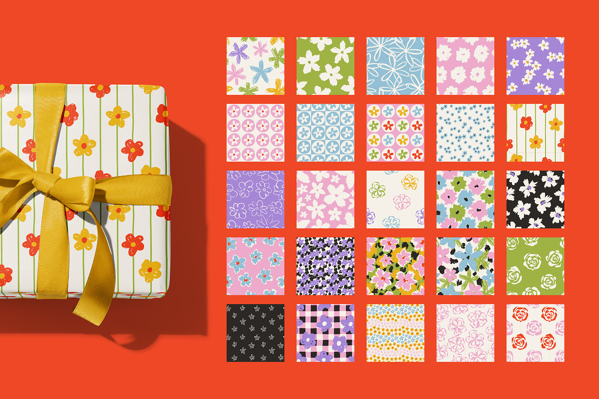 Floral World Seamless Patterns, a Pattern Graphic by AnnArt (Photo 5 of 10)