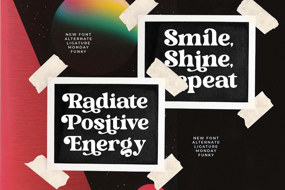 Monday Funky Modern Serif Font, a Serif Font by timelesstype.co (Photo 10 of 20)
