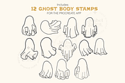 The Ghost Creator Stamp Brush Pack, a Brush Add-On by Mabel & Bea (Thumbnail 2 of 7)